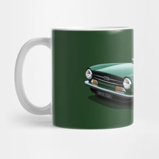 Triumph TR6 in dark green Mug